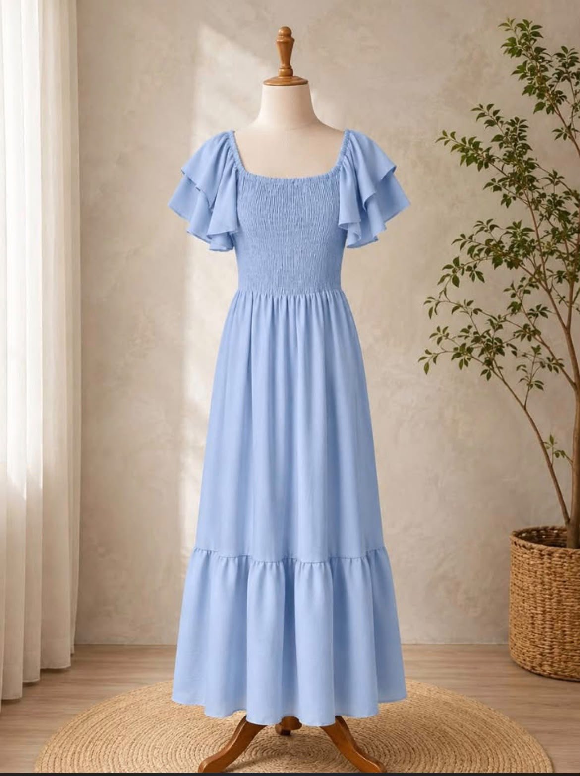 VESTIDO LARGO AZUL
